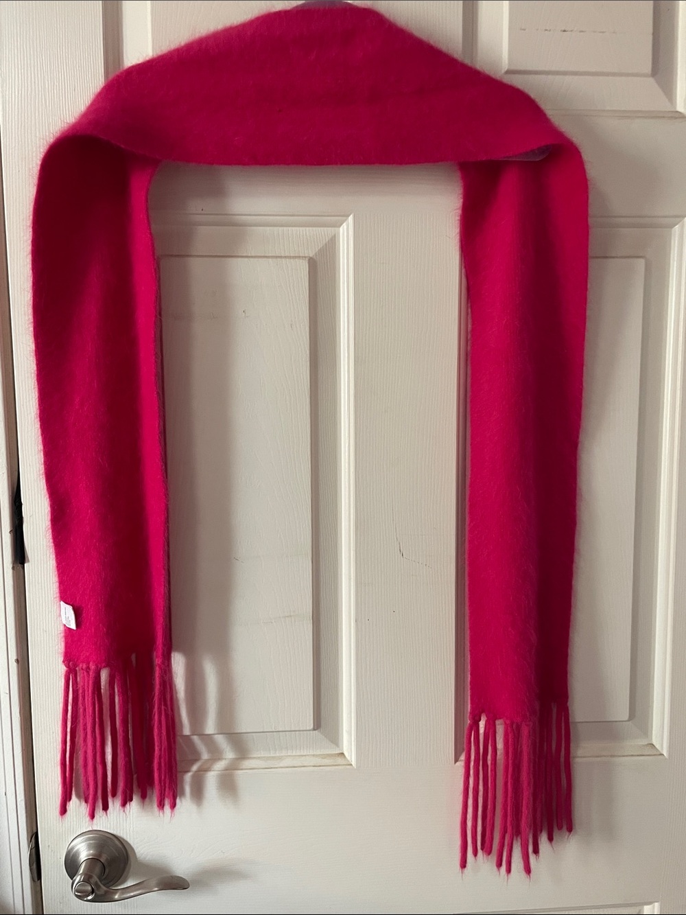 ANGORA SCARF HOT PINK